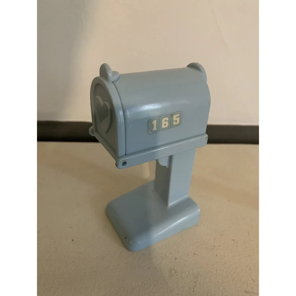 1991 Playskool Dollhouse Vintage Blue Mailbox‎